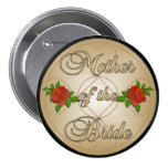 Gold Mother of the Bride (MoB) Button