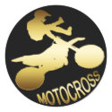 GOLD MOTOCROSS stickers by dgpaulart GOLD MOTOCROSS stickers