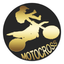 GOLD MOTOCROSS stickers by dgpaulart GOLD MOTOCROSS stickers