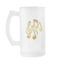 GOLD MUSIC NOTES MUGS