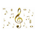 Gold Musical Notes Poster posters by thehatch Gold Musical Notes Poster posters