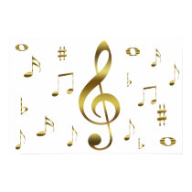 Gold Musical Notes Poster posters by thehatch Gold Musical Notes Poster posters
