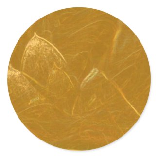 Gold n Copper Sheet : Lotus Engraved Design Sticker