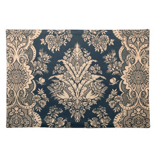 Gold Navy Flora...