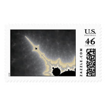 Gold Needle in Mercury Postage Stamp