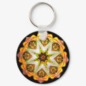 Gold Neon Kaleido-Star keychains by crystalwriter Gold Neon Kaleido-Star keychains