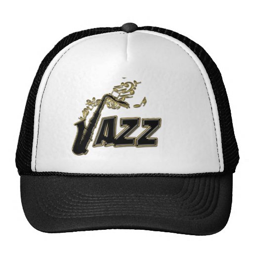 Gold Notes Jazz Sax Music Hat Zazzle