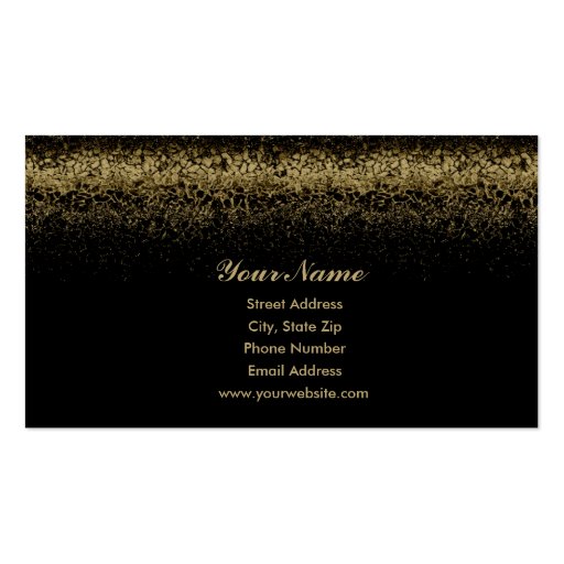 Gold Nugget Business Card (front side)