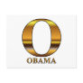 Gold O for Barack Obama Post Cards