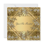 Gold on Gold Any Party Invitation