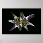 gold on silver poster