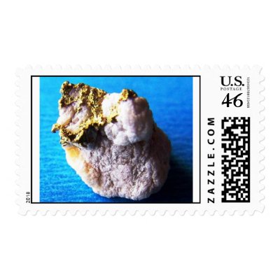 Gold ond Quartz Stamp by wwwsikhote