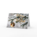 GOLD ORNAMENT & FIR BOUGH by SHARON SHARPE cards