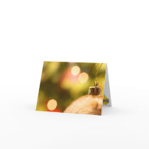 Gold Ornament With Lights cards by malibuitalian Gold Ornament With Lights cards