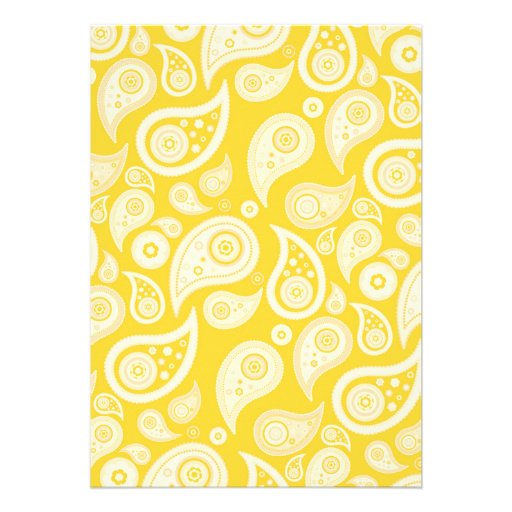 Gold Paisley Wedding Invitations