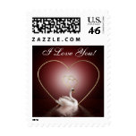 Gold Passion Heart n Swan 2 - 4f postage