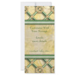 Gold Patina Lattice Custom Rack Card