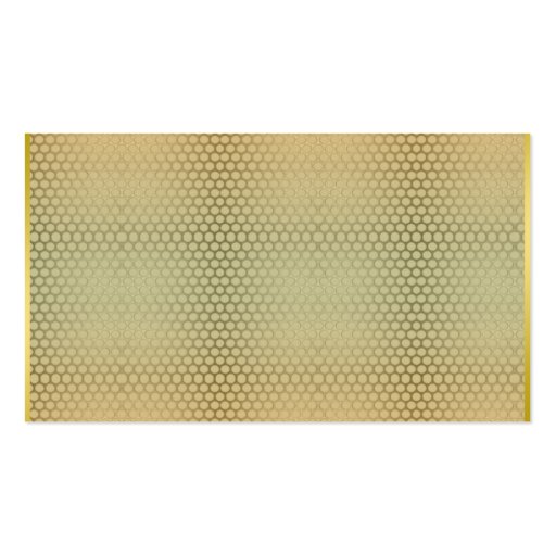 Gold Pattern No.1 Business Cards (front side)