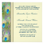 Gold Peacock Wedding Invitations
