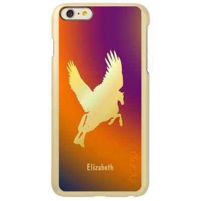 Gold Pegasus Flying Into Sunrise Incipio Case