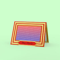 Gold Photo Frame Card