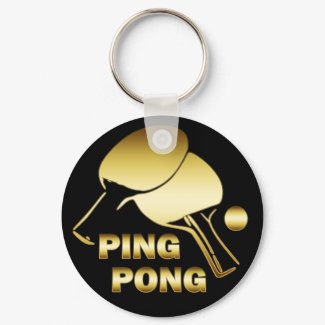 GOLD PING PONG keychain