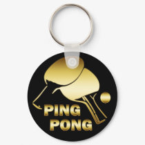 GOLD PING PONG keychains