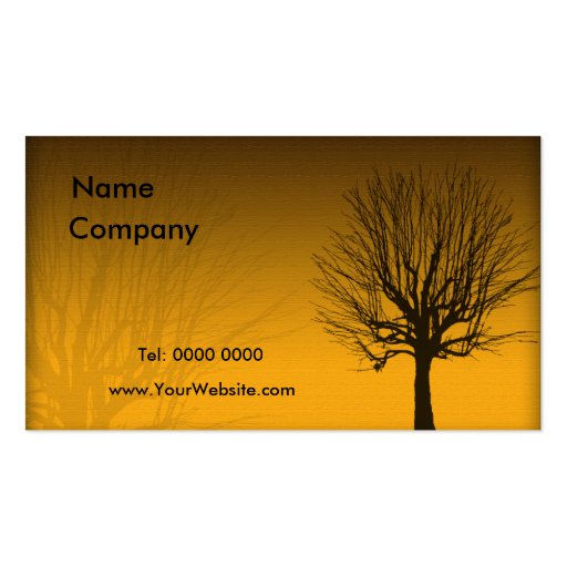 Gold Plant Business Card (front side)