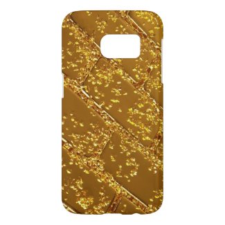 gold plate textures samsung galaxy s7 case