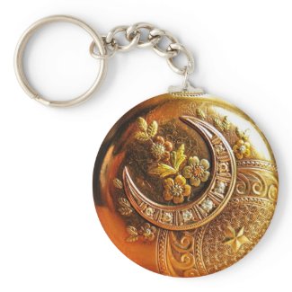 Gold Pocket Watch Keychain keychain