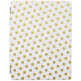 Gold Polka Dot Pattern iPad Case iPad Cover