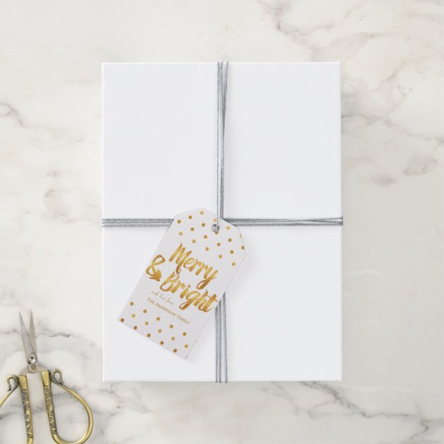 Gold polka dots gift tags pack of gift tags-2