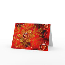 Gold Powdered Snowflake Card by SlayerX Gold Powdered Snowflake Card