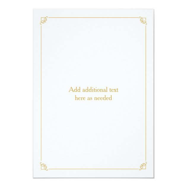 Gold Prince or Princess Gender Reveal Baby Shower Card