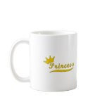 Gold Princess Coffee Mug