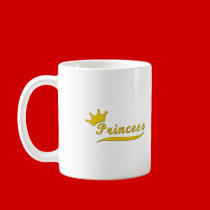 Gold Princess Coffee Mug