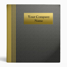 Gold Professional Business Binder