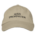 Gold Prospector Panning Embroidered Hat Cap embroidered hats by GoldProspectingShirt Gold Prospector Panning Embroidered Hat Cap embroidered hats