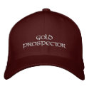 Gold Prospector Panning Embroidered Hat Cap embroidered hats by GoldProspectingShirt Gold Prospector Panning Embroidered Hat Cap embroidered hats