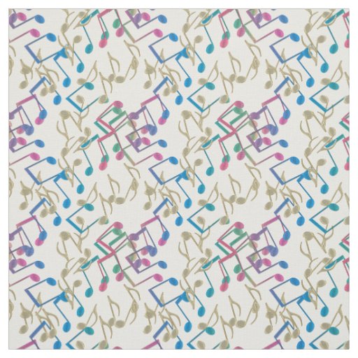 Music Notes Pattern Fabric | gold purple blue music notes pattern white fabric zazzle Music Notes Pattern Fabric | gold purple blue music notes pattern white fabric zazzle