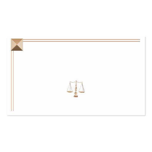 Gold Pyramid Legal Business Card (front side)
