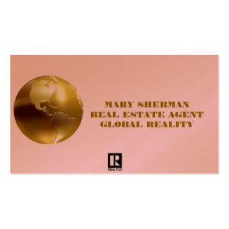 GOLD REAL ESTATE BUSINESS CARD