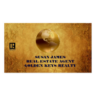 GOLD REAL ESTATE BUSINESS CARD