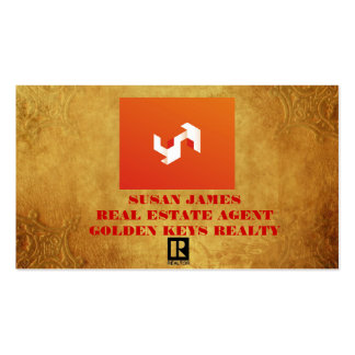 GOLD REAL ESTATE BUSINESS CARD