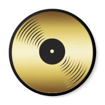 GOLD RECORD ALBUM magnets by dgpaulart GOLD RECORD ALBUM magnets