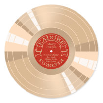 Gold Record Sticker