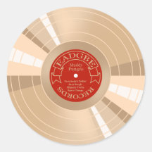 Gold Record Sticker