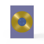 Gold Record with Blue Label Greeting Card