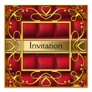 Gold Red Invitation Party Any Party