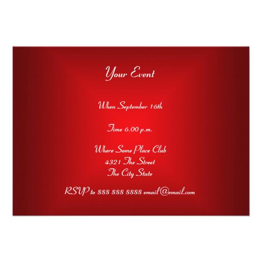 Gold Red Year of the Dragon Invitation